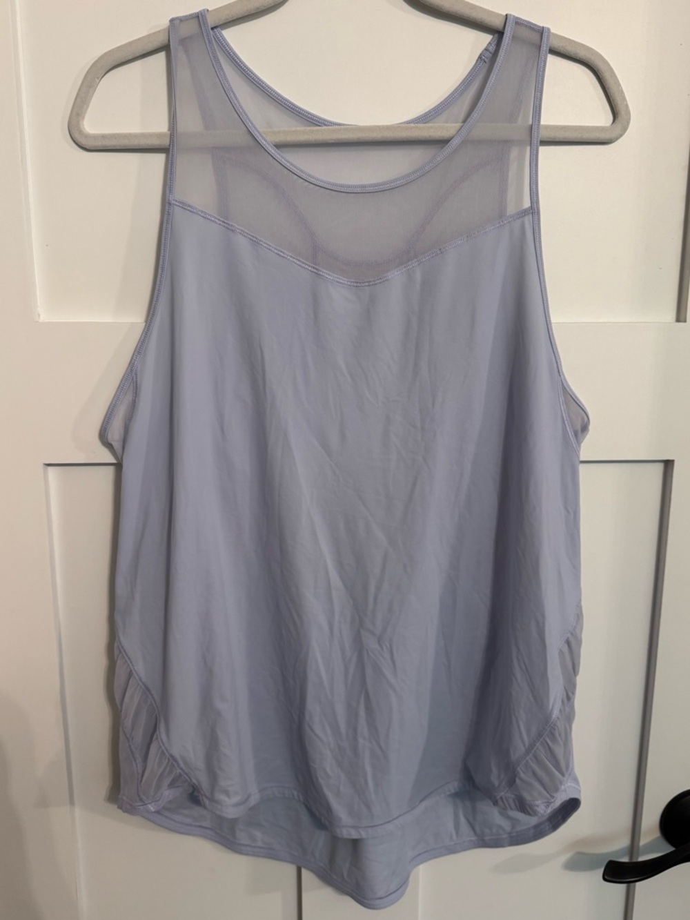 Lululemon Light Lavender Mesh back Athletic Tank Top